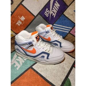 Nike Air Tech Challenge II White/Tart - Stone Blue Orange Size 9 Men FZ9033 101